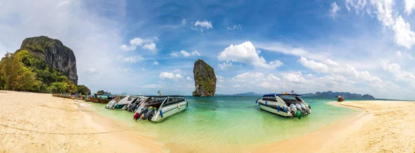 Panorama Ilha Poda Tailândia Dia Verão — Fotografia de Stock