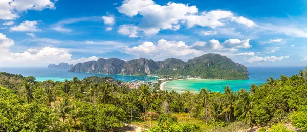 Panorama Ilha Phi Phi Don Tailândia Dia Verão — Fotografia de Stock