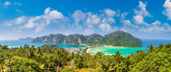 Панорама Phi Phi Don Острів Таїланд Літній День — стокове фото