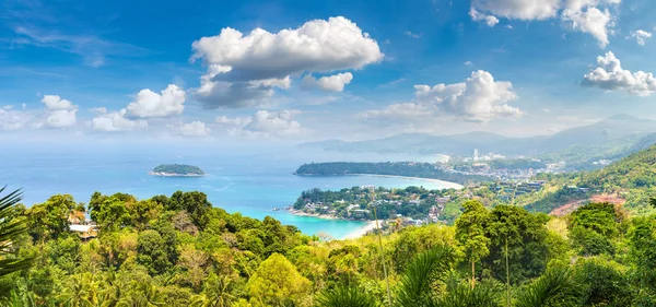 Panorama Des Karon Aussichtspunktes Auf Phuket Thailand Einem Sommertag — Stockfoto