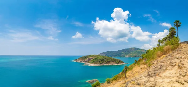 Panorama Phromthep Cape Phuket Thaïlande Dans Une Journée Été — Photo