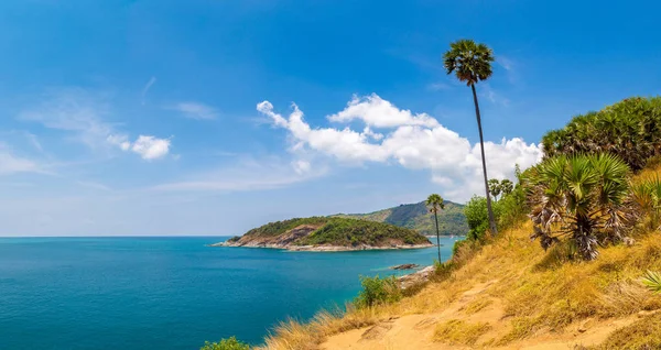 Phromthep Cape Tayland Phuket Panorama Bir Yaz Günü Içinde — Stok fotoğraf