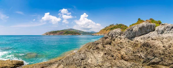 Panorama Cabo Phromthep Phuket Tailândia Dia Verão — Fotografia de Stock