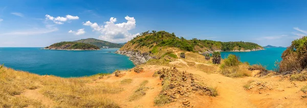 Panorama Phromthep Cape Phuket Thailandia Una Giornata Estiva — Foto Stock