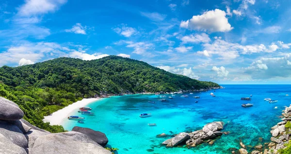 Panorama Paysage Tropical Sur Les Îles Similan Thaïlande Dans Une — Photo