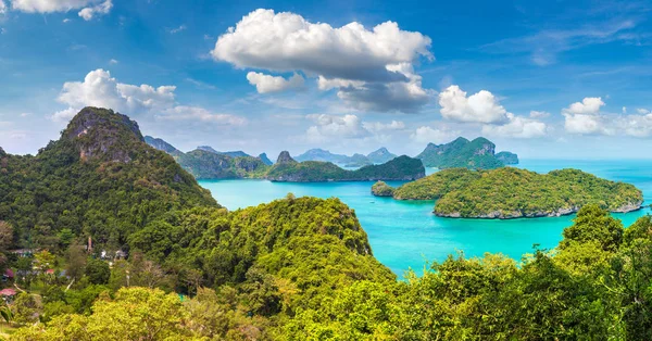 Panorama Parque Nacional Ang Thong Tailândia Dia Verão — Fotografia de Stock