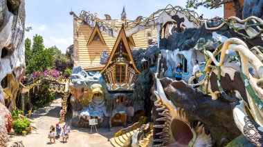 Da Lat, Vietnam - 19 Haziran 2018: Panorama, tımarhane (asmak Nga guesthouse) Vietnam'da Dalat, bir yaz günü