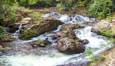 Datanla şelale Dalat, Vietnam için Panorama bir yaz günü içinde