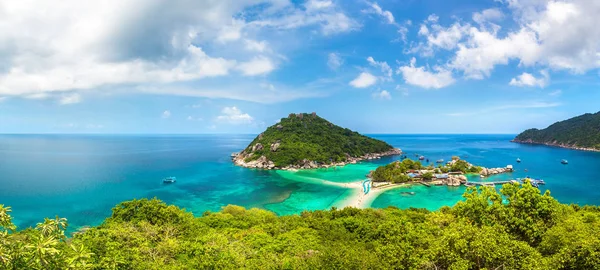 Panorama Dell Isola Nang Yuan Koh Tao Thailandia Una Giornata — Foto Stock