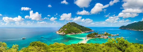 Panorama Der Insel Nang Yuan Koh Tao Thailand Einem Sommertag — Stockfoto