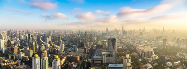 Panorama Över Bangkok Sommarkväll — Stockfoto