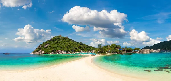 Panorama Över Nang Yuan Island Koh Tao Thailand Sommardag — Stockfoto