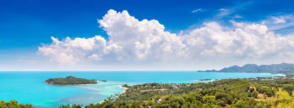 Panorama Ilha Koh Samui Tailândia Dia Verão — Fotografia de Stock