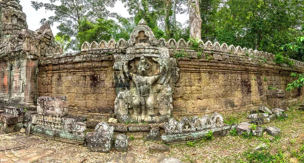 Panoramę Świątyni Preah Khan Kompleksu Angkor Wat Siem Reap Kambodża — Zdjęcie stockowe