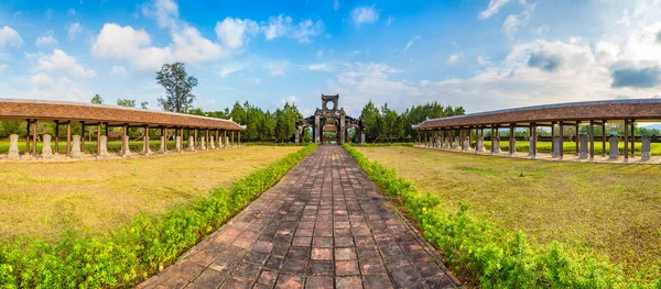 Panorama Templo Literatura Hue Vietnã Dia Verão — Fotografia de Stock