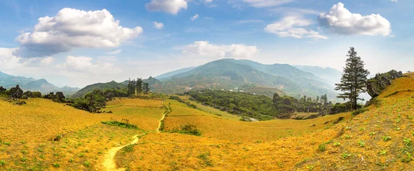 Panorama Beau Paysage Sapa Lao Cai Vietnam Dans Une Journée — Photo