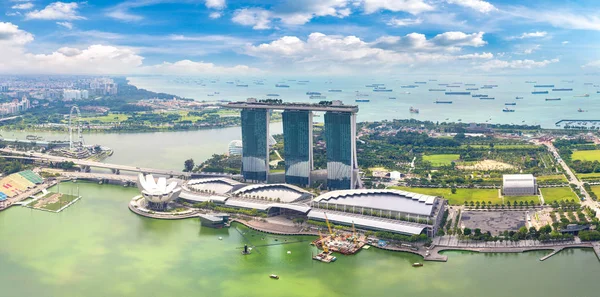 Singapore Juni 2018 Panorama Van Marina Bay Sands Hotel Singapore — Stockfoto