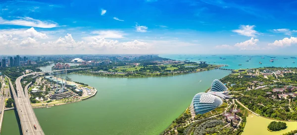 Singapore Juni 2018 Panorama Van Serres Bloem Dome Nevelwoud Tuinen — Stockfoto