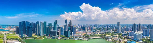 Panorama Van Singapore Een Zomerdag — Stockfoto
