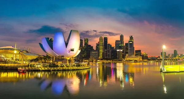 Panorama Museum Art Science Singapore Summer Day — Stock Photo, Image