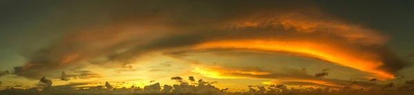 Beautiful Sunset Panorama Maldives Island Summer Evening — Stock Photo, Image