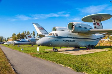 Kiev, Ukrayna - 6 Ekim 2018: 71 bir Awacs uçaklarını - askeri radar Kiev, Ukrayna Kiev Ulusal Havacılık Müzesi'nde uçan Hava Kuvvetleri