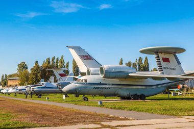 Kiev, Ukrayna - 6 Ekim 2018: 71 bir Awacs uçaklarını - askeri radar Kiev, Ukrayna Kiev Ulusal Havacılık Müzesi'nde uçan Hava Kuvvetleri