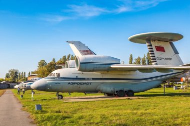 Kiev, Ukrayna - 6 Ekim 2018: 71 bir Awacs uçaklarını - askeri radar Kiev, Ukrayna Kiev Ulusal Havacılık Müzesi'nde uçan Hava Kuvvetleri