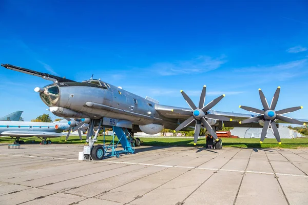 Kiev Oekraïne Oktober 2018 Tupolev Bommenwerper Kiev Nationaal Luchtvaartmuseum Een — Stockfoto