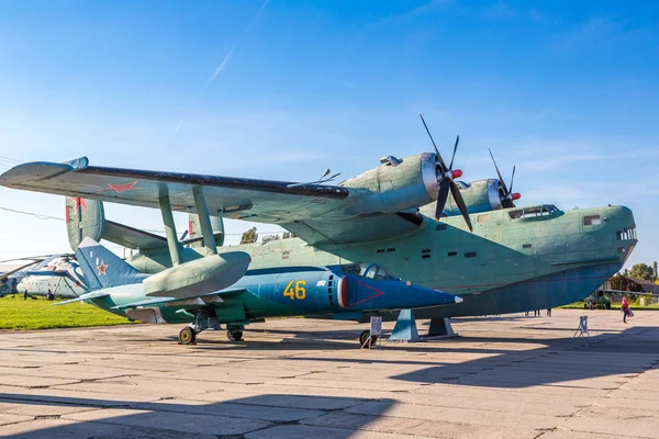Kiev Oekraïne Oktober 2018 Kiev Nationaal Luchtvaartmuseum Een Zonnige Dag — Stockfoto