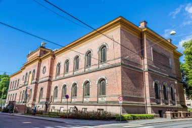 Oslo, Norveç - 29 Temmuz 2014: Ulusal Galeri'nin bir galeridir. 2003 yılından bu yana bu idari bir Ulusal Sanat Müzesi, mimari ve tasarım Oslo, Norveç'te 29 Temmuz 2014 üzerinde bağlıdır