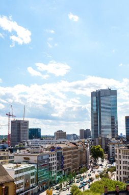 Frankfurt, Almanya - 9 Temmuz 2014: Hava görünümünü Frankfurt Hauptwachen ile 9 Temmuz 2014 tarihinde Frankfurt, Almanya