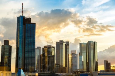 Frankfurt, Almanya - 9 Temmuz 2014: Hava görünümünü Frankfurt Hauptwachen ile 9 Temmuz 2014 tarihinde Frankfurt, Almanya