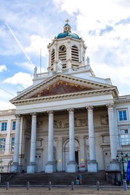 Brussels, Belçika - 6 Temmuz 2014: Kilise St Jacques Coudenberg Brüksel, Belçika 6 Temmuz 2014 tarihinde