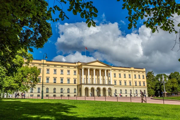 Oslo Norwegen Juli 2014 Der Königliche Palast Norwegen Oslo Einem — Stockfoto