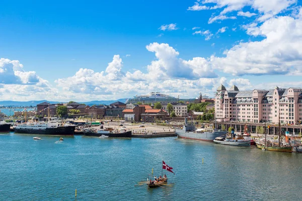 Oslo Noorwegen Juli 2014 Oslo Noorwegen Harbor Een Van Grote — Stockfoto