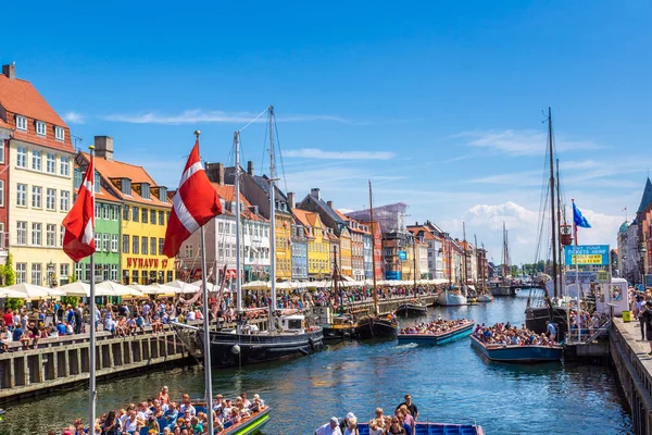 Copenhagen Denmark July 2014 Nyhavn District Copenhagen Denmark — Stock Photo, Image