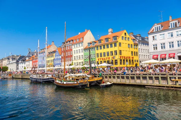 Копенгаген Данія Липня 2014 Року Нюхавн Забезпечує Округ Один Найвідоміших — стокове фото