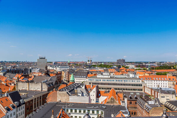 COPENHAGEN, DENMARK - JULY 25, 2014: Copenhagen City, Denmark, Scandinavia. Beautiful summer day