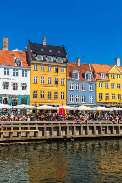 Köpenhamn Danmark Juli 2014 Stadsdelen Nyhavn Köpenhamn Sommardag — Stockfoto