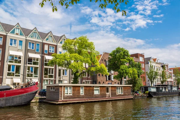 Amsterdam Hollanda Ağustos 2014 Amsterdam Kanalları Amsterdam Hollanda Nın Başkenti — Stok fotoğraf