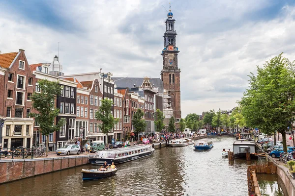 Amsterdam Nederland Augustus 2014 Westerkerk Amsterdam Amsterdam Hoofdstad Grootste Stad — Stockfoto