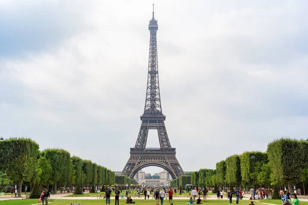 Paříž Francie Července 2014 Eiffelova Věž Nejnavštěvovanější Památkou Francii Nejznámějším — Stock fotografie