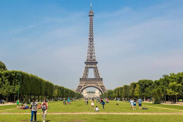 Paris França Julho 2014 Torre Eiffel Monumento Mais Visitado França — Fotografia de Stock