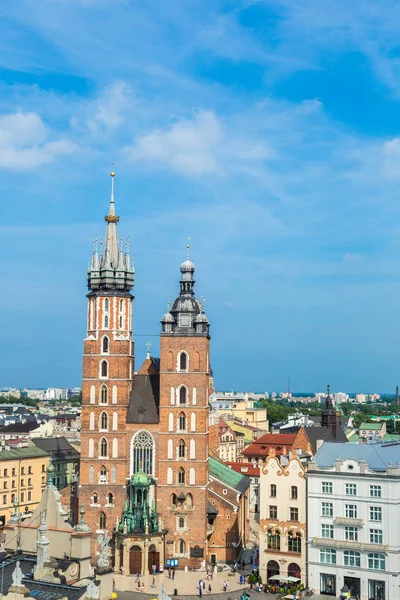 Krakow Poland July 2014 Mary Church Historical Part Krakow Poland — Stock Photo, Image