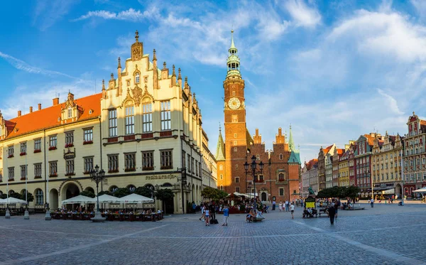 Wroclaw Polen Juli 2014 Oud Gemeentehuis Wroclaw Polen Juli 2014 — Stockfoto