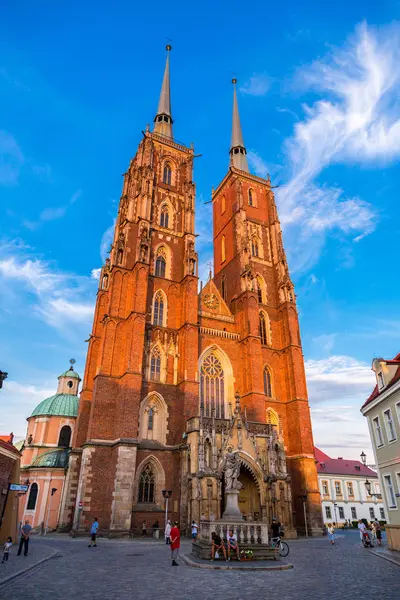 Wroclaw Poland July 2014 Cathedral John Wroclaw Poland July 2014 — Stock Photo, Image