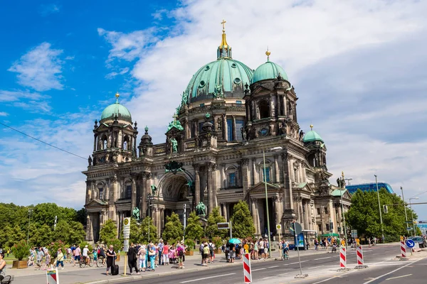 Berlín Německo Července 2014 Pohled Berlínské Katedrále Berlíně Beautuful Letního — Stock fotografie