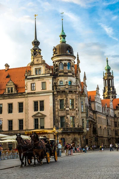 Dresden Allemagne Juillet 2014 Chariots Dresde Allemagne Par Une Belle — Photo