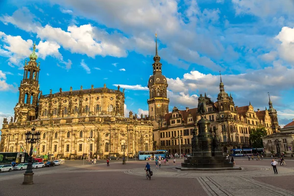 Дресден Германия Июля 2014 Года Памятник Королю Саксонии Иоанну Дрездене — стоковое фото